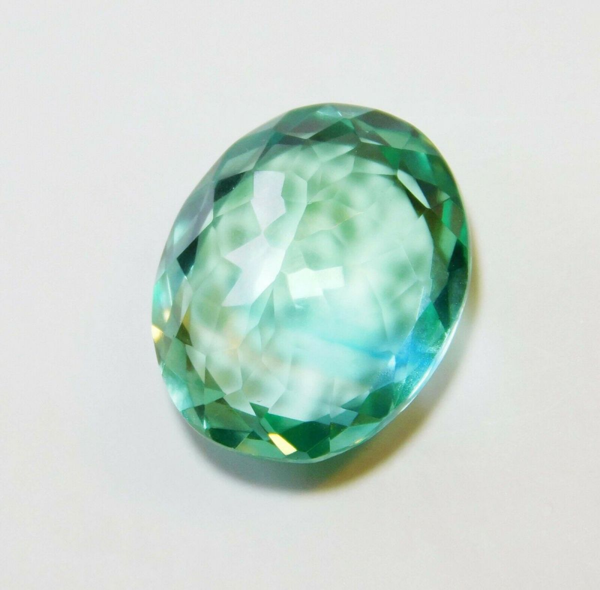 11.23 Ct Natural Pariba Tourmaline Certified Loose Gemstone Green Oval Cut