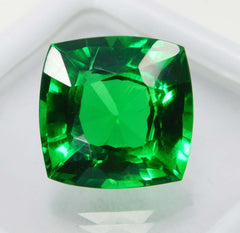 10 Ct Natural Tourmaline Green Cushion Shape Certified Loose Gemstones