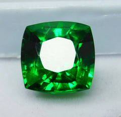 10 Ct Natural Tourmaline Green Cushion Shape Certified Loose Gemstones