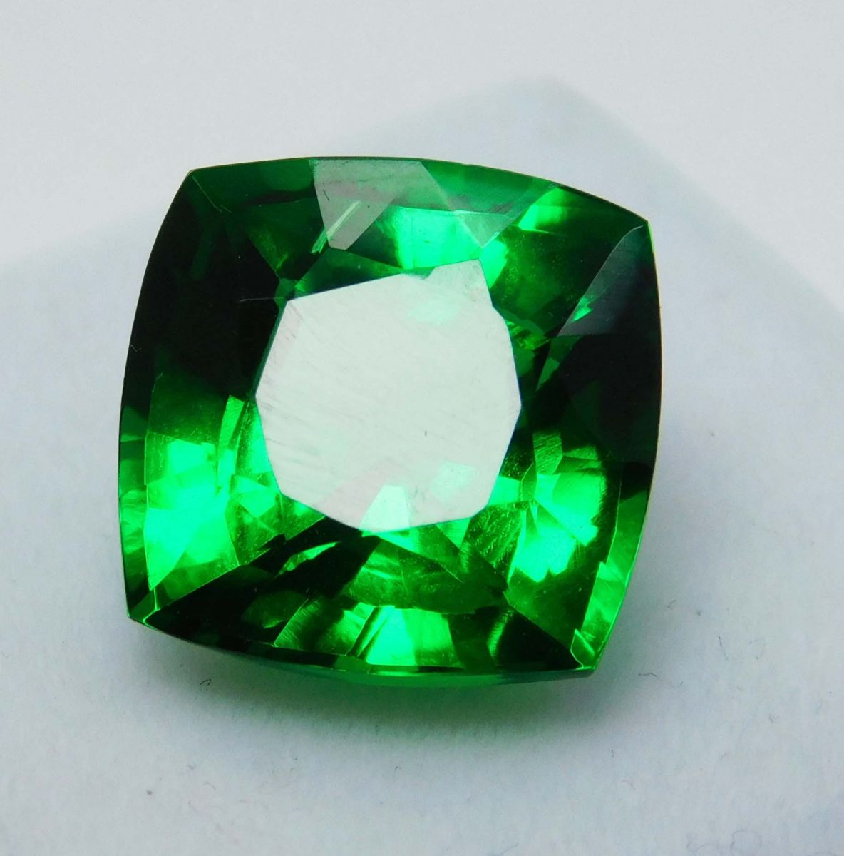 10 Ct Natural Tourmaline Green Cushion Shape Certified Loose Gemstones