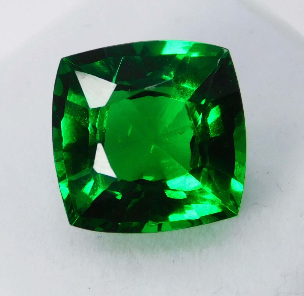 10 Ct Natural Tourmaline Green Cushion Shape Certified Loose Gemstones