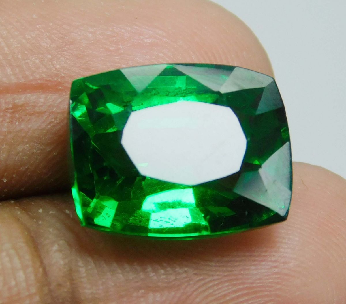 10 Ct Natural Tourmaline Green Cushion Shape Certifeid Loose Gemstones