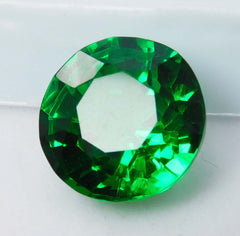 10 Ct Natural Tourmaline Green Round Shape Certifeid Loose Gemstones