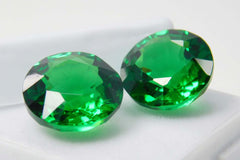 20 Ct Natural Tourmaline Green Round Shape Certifeid Loose Gemstones Pair