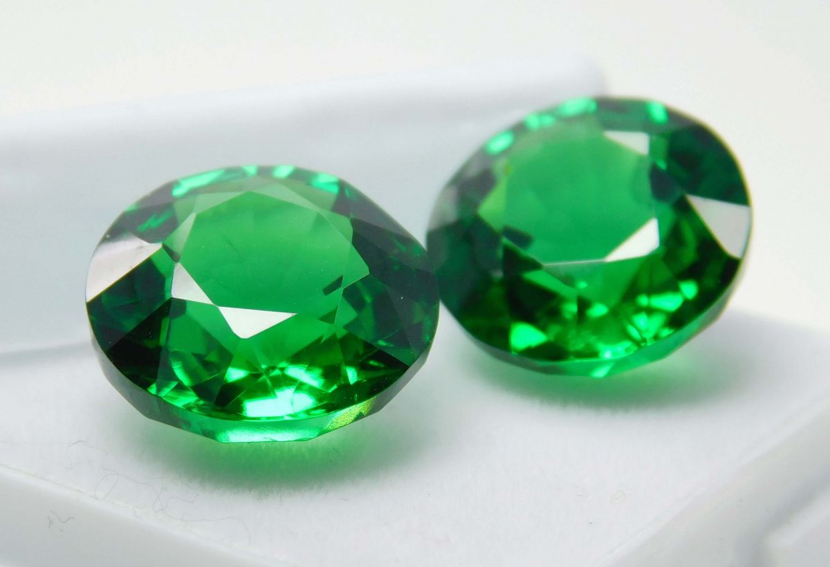 20 Ct Natural Tourmaline Green Round Shape Certifeid Loose Gemstones Pair