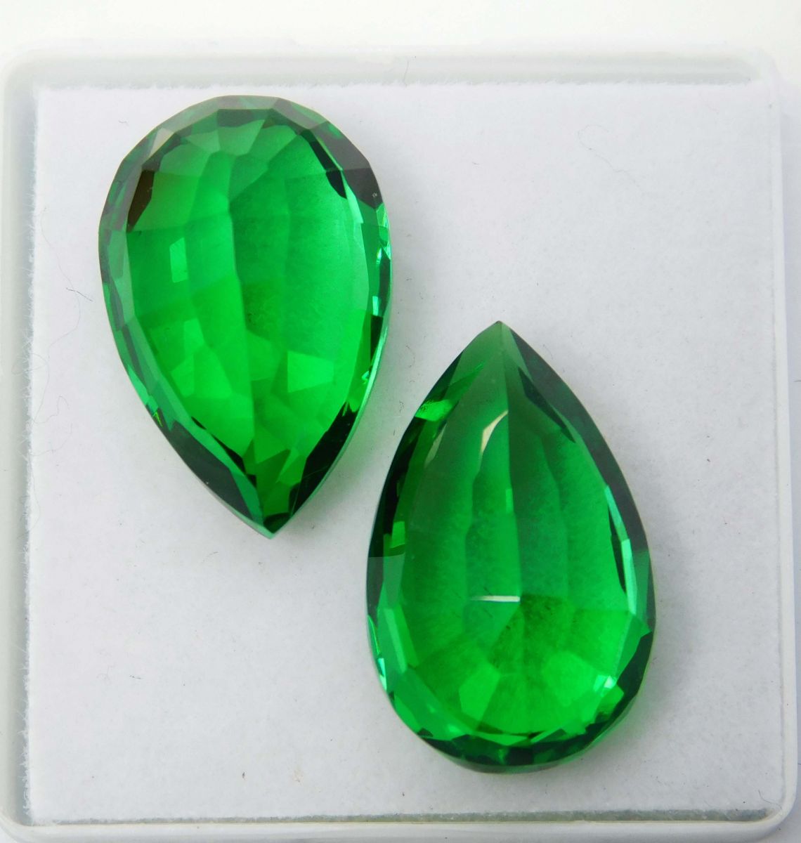 Natural Tourmaline Green Pear Shape 20.60 Ct CERTIFIED Loose Gemstones Pair