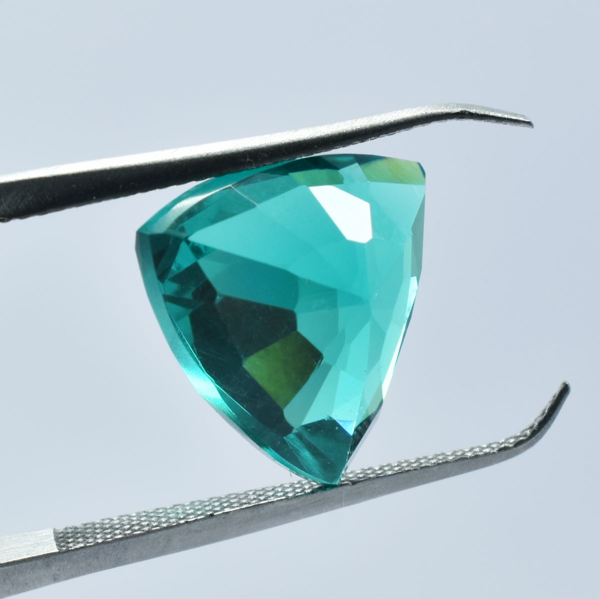 Trillion Cut 10.05 Ct NATURAL Green Tourmaline CERTIFIED Stunning Loose Gemstone