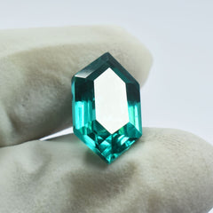 Tourmaline Fancy Cut 10.25 Ct NATURAL Green CERTIFIED Stunning Loose Gemstone.