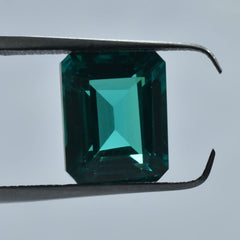 Precious CERTIFIED Tourmaline Emerald Cut 9.05 Ct Natural Green Loose Gemstone.