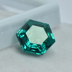 Natural Green Precious Tourmaline Fancy Cut 10.95 Ct CERTIFIED Loose Gemstone.