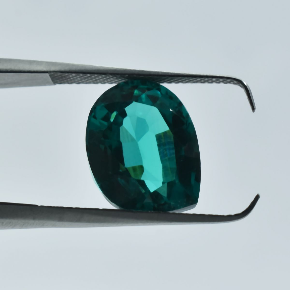 Fancy Cut 10.30 Ct NATURAL Green Tourmaline CERTIFIED Stunning Loose Gemstone.