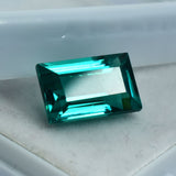10.10 Ct Natural Tourmaline CERTIFIED Green Baguette Shape Loose Gemstone