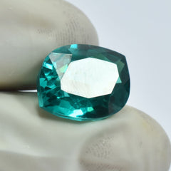 10.15 Ct Natural Tourmaline Loose Gemstone CERTIFIED Green Fancy Shape.