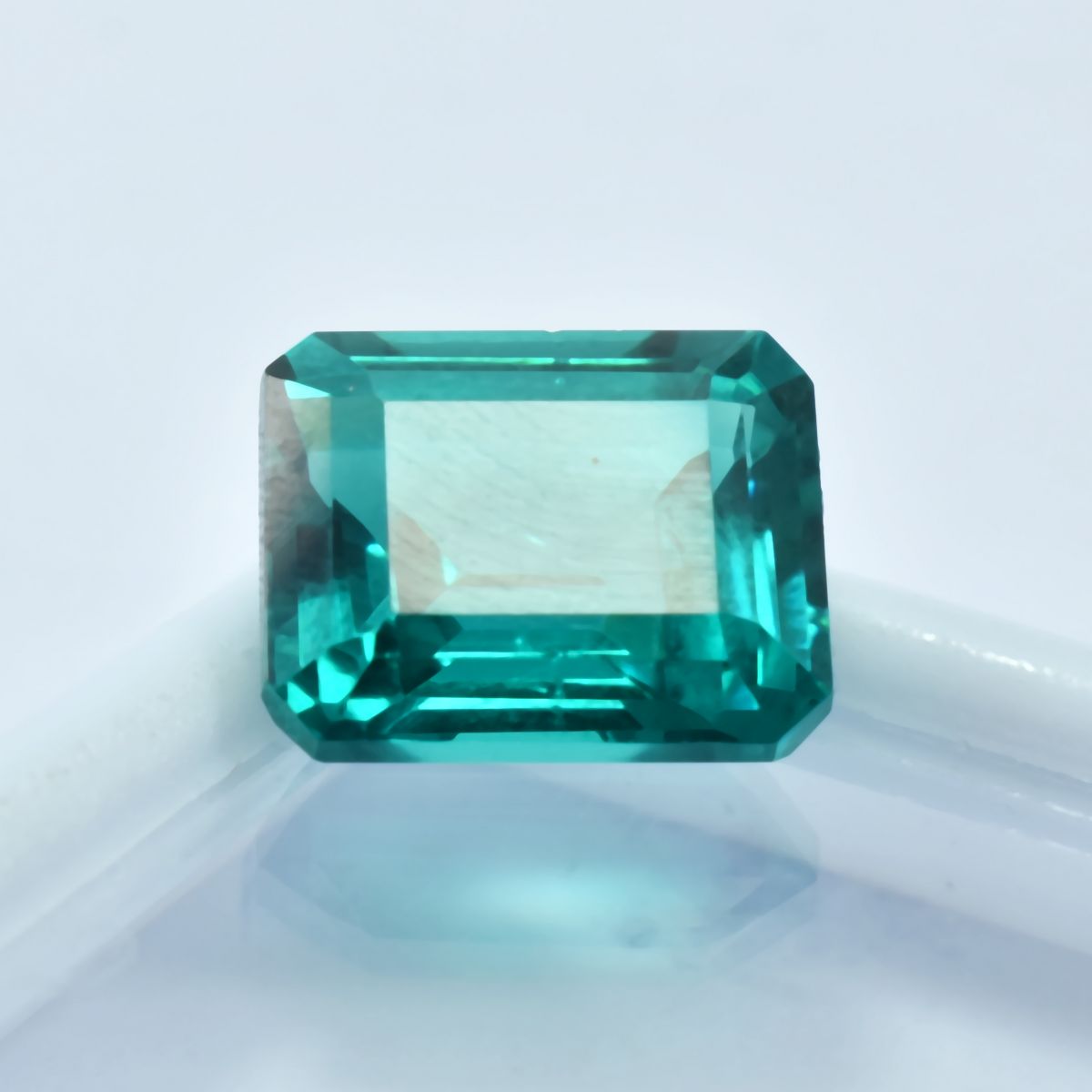 CERTIFIED Loose Gemstone 10.60 Ct Natural Green Unheated Emerald Cut Tourmaline