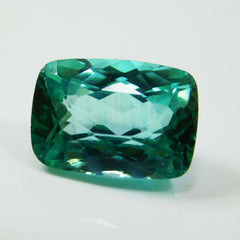 8 Ct Natural Loose Gemstone Tourmaline CERTIFIED Bluish Green Cushion Ring Size