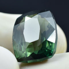 11.00 Ct Tourmaline Cushion Cut Deep Green Natural Loose Gemstone CERTIFIED