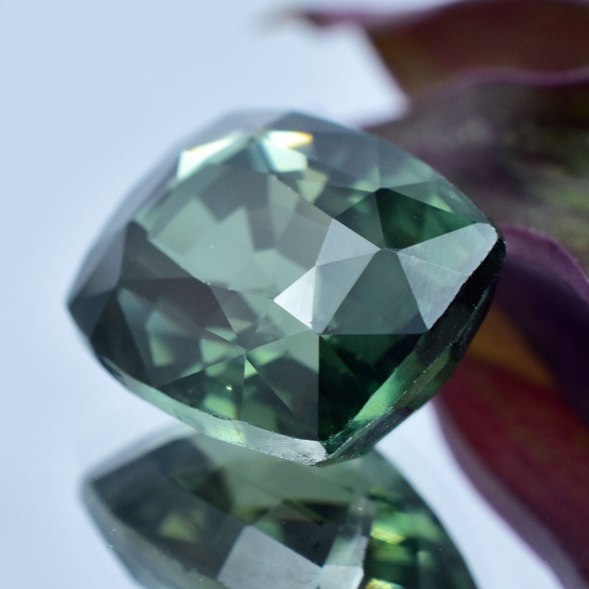 11.00 Ct Tourmaline Cushion Cut Deep Green Natural Loose Gemstone CERTIFIED