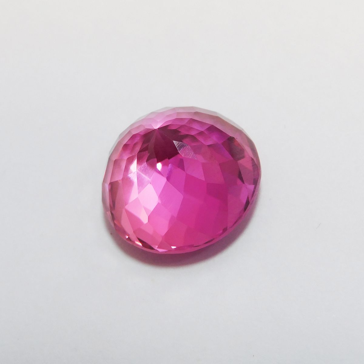 20.45 Ct CERTIFIED Natural Pink Tourmaline Round Cut Loose Gemstone Ring Size