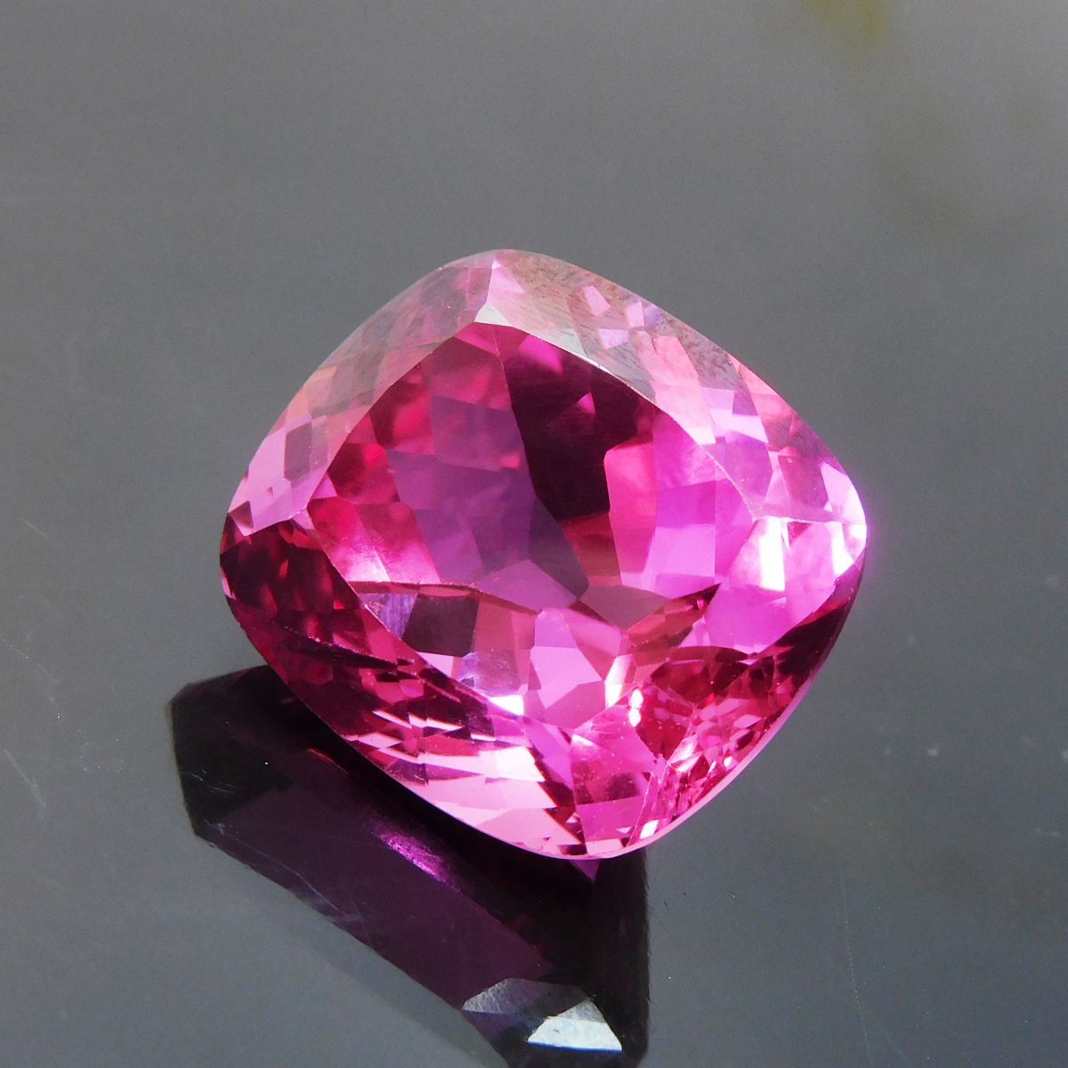 CERTIFIED Natural Pink Tourmaline 36.50 Ct Loose Gems Cushion Cut Pendant Size