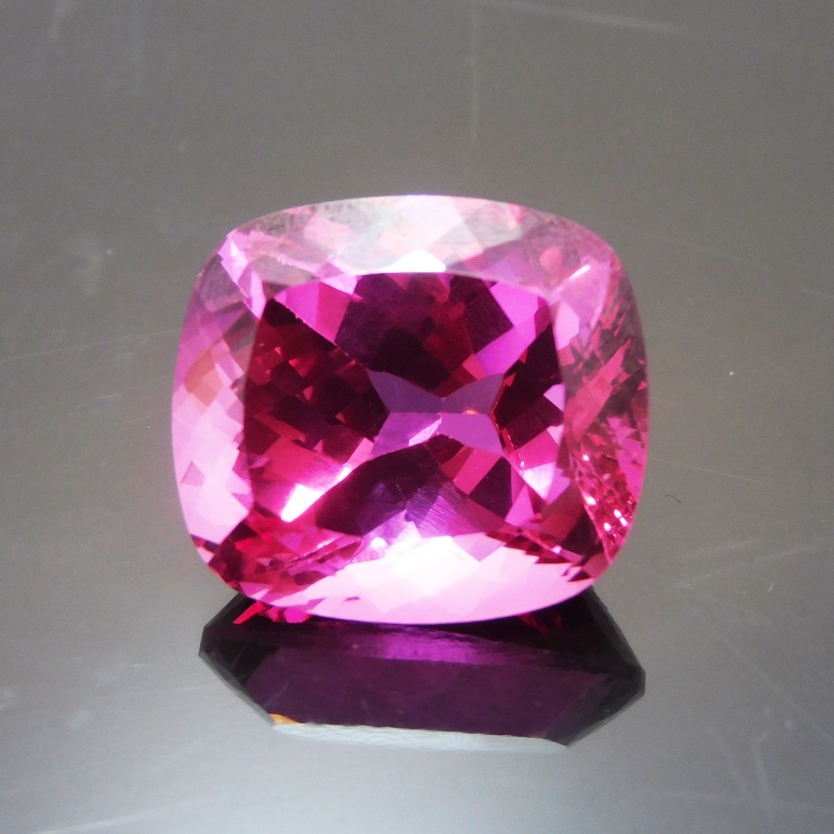 CERTIFIED Natural Pink Tourmaline 36.50 Ct Loose Gems Cushion Cut Pendant Size