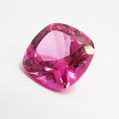 23.15 Ct CERTIFIED Natural Pink Tourmaline Square Cushion Cut Loose Gemstone