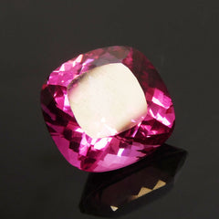 23.15 Ct CERTIFIED Natural Pink Tourmaline Square Cushion Cut Loose Gemstone