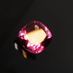 14.75 Ct CERTIFIED Natural Pink Tourmaline Square Cushion Cut Loose Gemstone