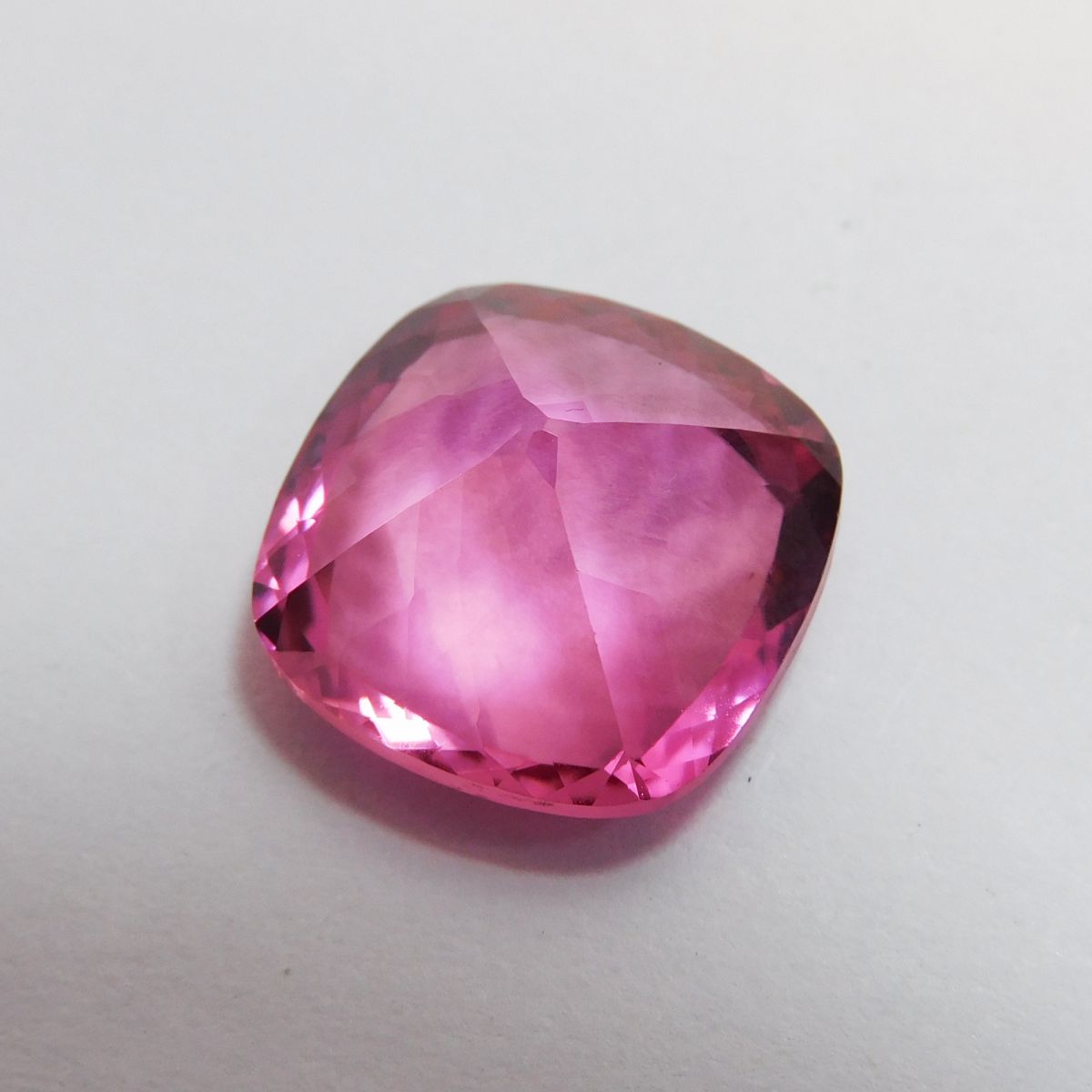 14.75 Ct CERTIFIED Natural Pink Tourmaline Square Cushion Cut Loose Gemstone