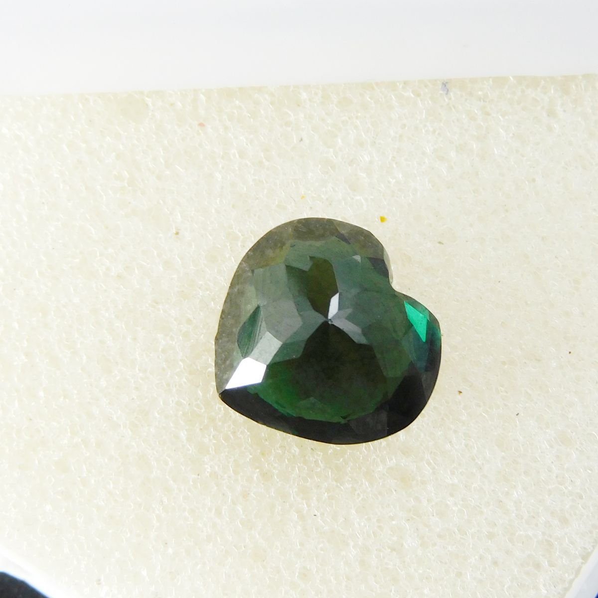 6.65 Ct Natural Tourmaline Green Heart Cut CERTIFIED Loose Gemstones