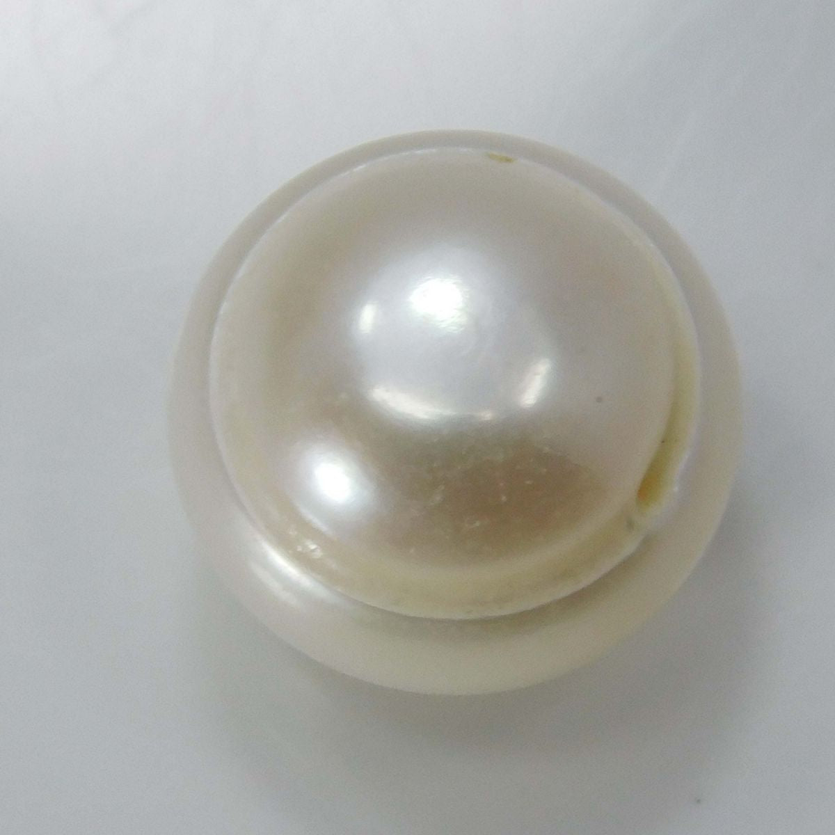 White MABE South Pacific SEA 11 MM 9.65 Loose Gemstone PEARL CERTIFIED