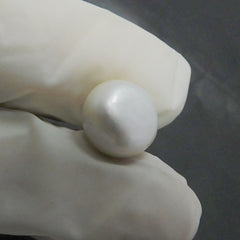 Natural White Pearl 6.35 Ct CERTIFIED Mabe South Pacific SEA Round Cut Loose Gem