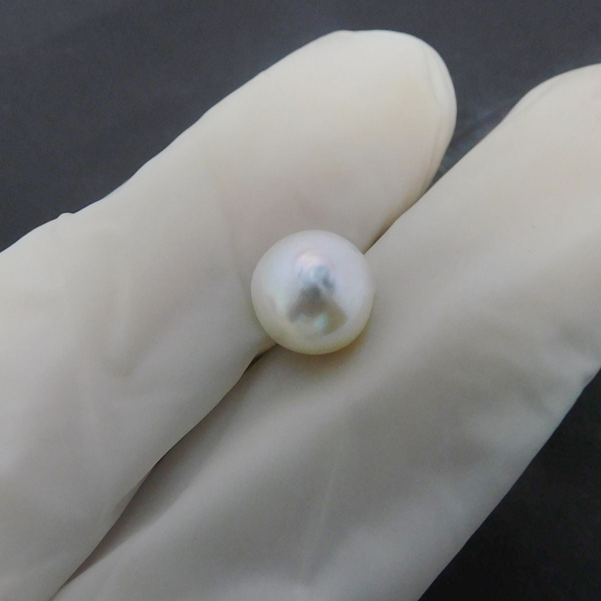 2.70 Ct Sea Pearl Natural White Mabe Loose Gemstone CERTIFIED Perfect Round Cut