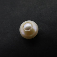 3.75 Ct Sea Pearl Natural White Mabe Loose Gemstone CERTIFIED Perfect Round Cut