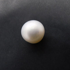 CERTIFIED 3.85 Ct White Mabe Natural Pearl Loose Gem South Pacific SEA Round Cut