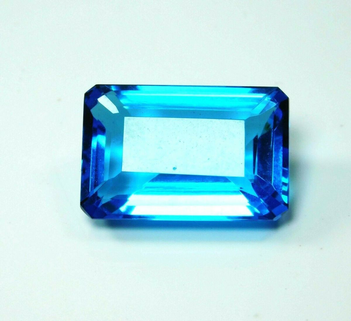 Ocean Blue Aquamarine Natural 38 Carat Emerald Cut CERTIFIED Loose Gemstone