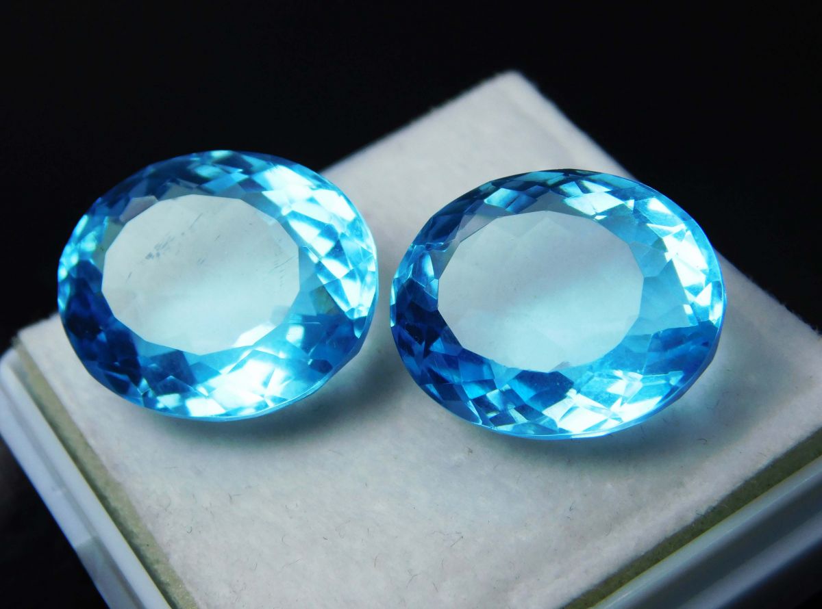 Oval Shape 31 Ct Natural Ocean Certified Loose Gemstone A++ Aquamarine Blue