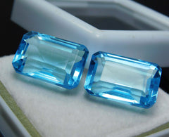 23 Ct Natural Emerald Ocean Blue Aquamarine Certified Loose Gemstone A++