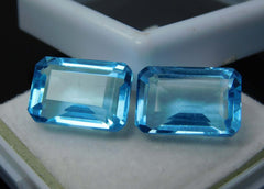 23 Ct Natural Emerald Ocean Blue Aquamarine Certified Loose Gemstone A++