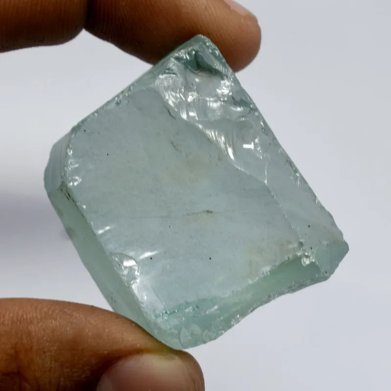 Blue Aquamarine Rough Gemstone raw aquamarine mineral