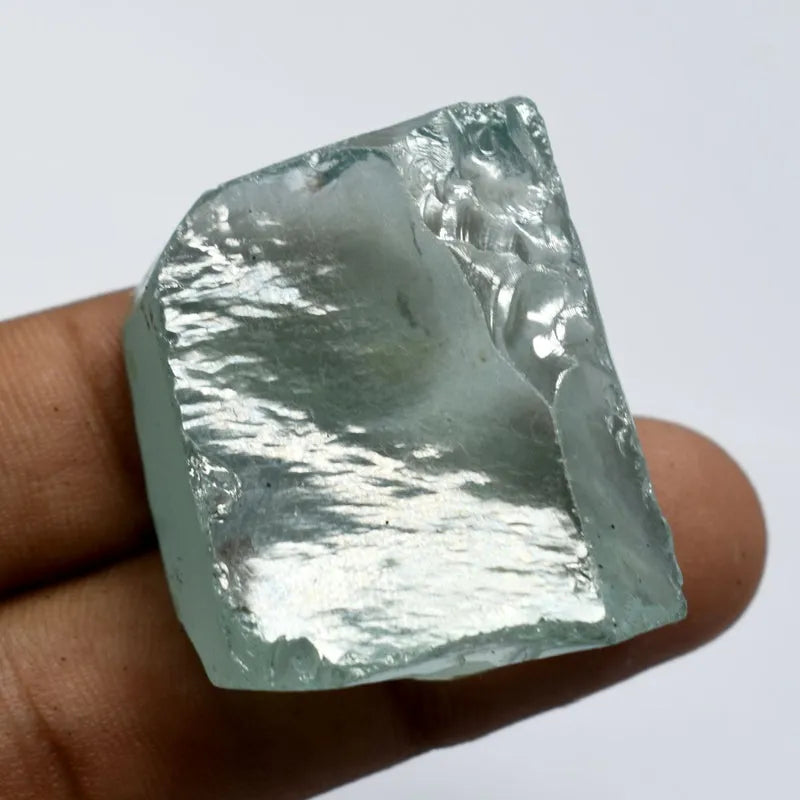 Blue Aquamarine Rough Gemstone earth mined specimen