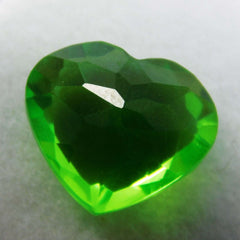 Natural Peridot Heart Shape 11 Carat Certified Loose Gemstone Ring Size Gem