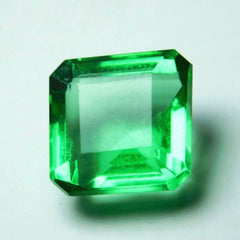 Natural Certified Green Peridot Square Shape 6.75 ct Loose Gemstone