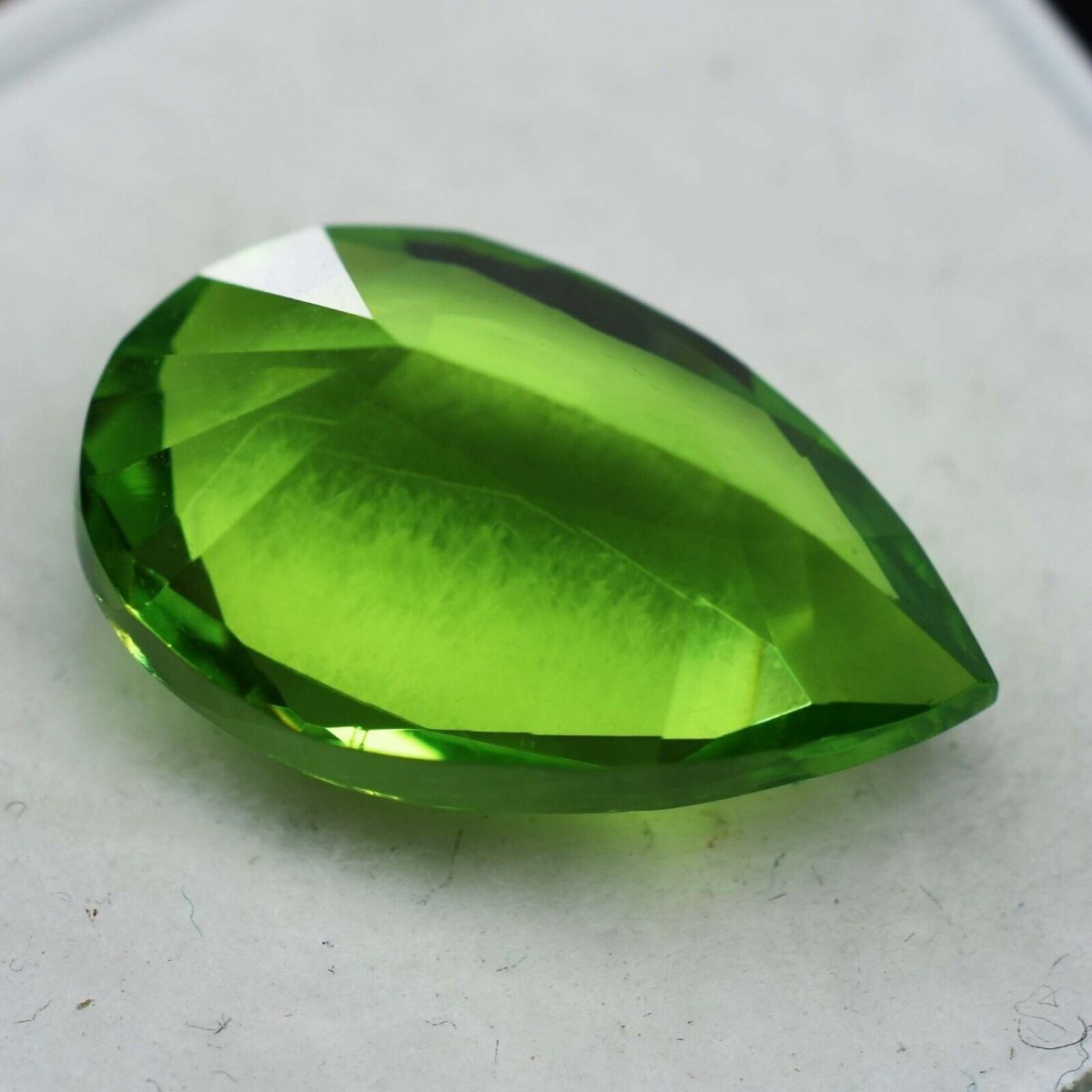 Stunning Quality Green PERIDOT 9.15 Ct Natural CERTIFIED Loose Gemstone PEAR Cut