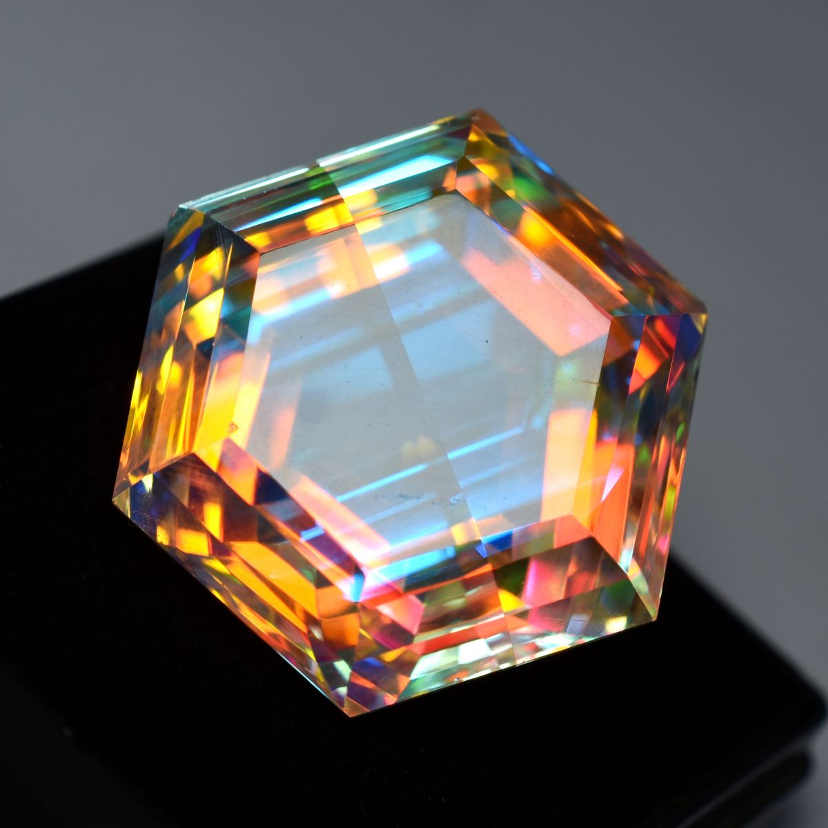 71.80 Ct Mystic Quartz Rainbow Color Natural Round Cut CERTIFIED Loose Gemstone