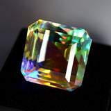 CERTIFIED Best Mystic Quartz Natural 68.75 Ct Square Cut Rainbow Color Gemstone