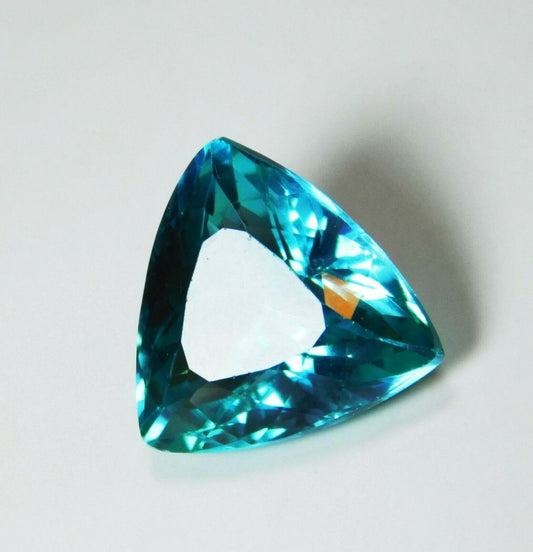 Certified Montana Sapphire 9.6 Ct Natural Loose Gemstone Blue Green Trillion Cut