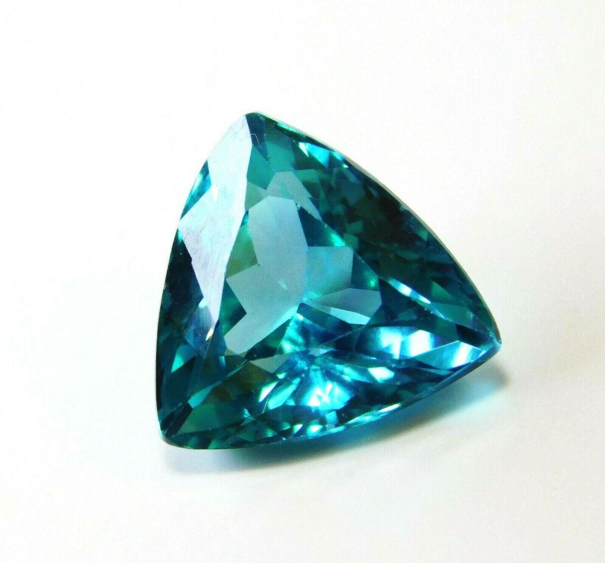 Certified Montana Sapphire 9.6 Ct Natural Loose Gemstone Blue Green Trillion Cut