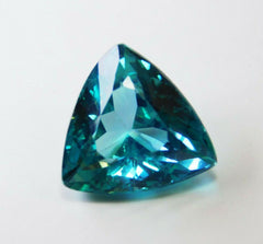 Certified Montana Sapphire 9.6 Ct Natural Loose Gemstone Blue Green Trillion Cut