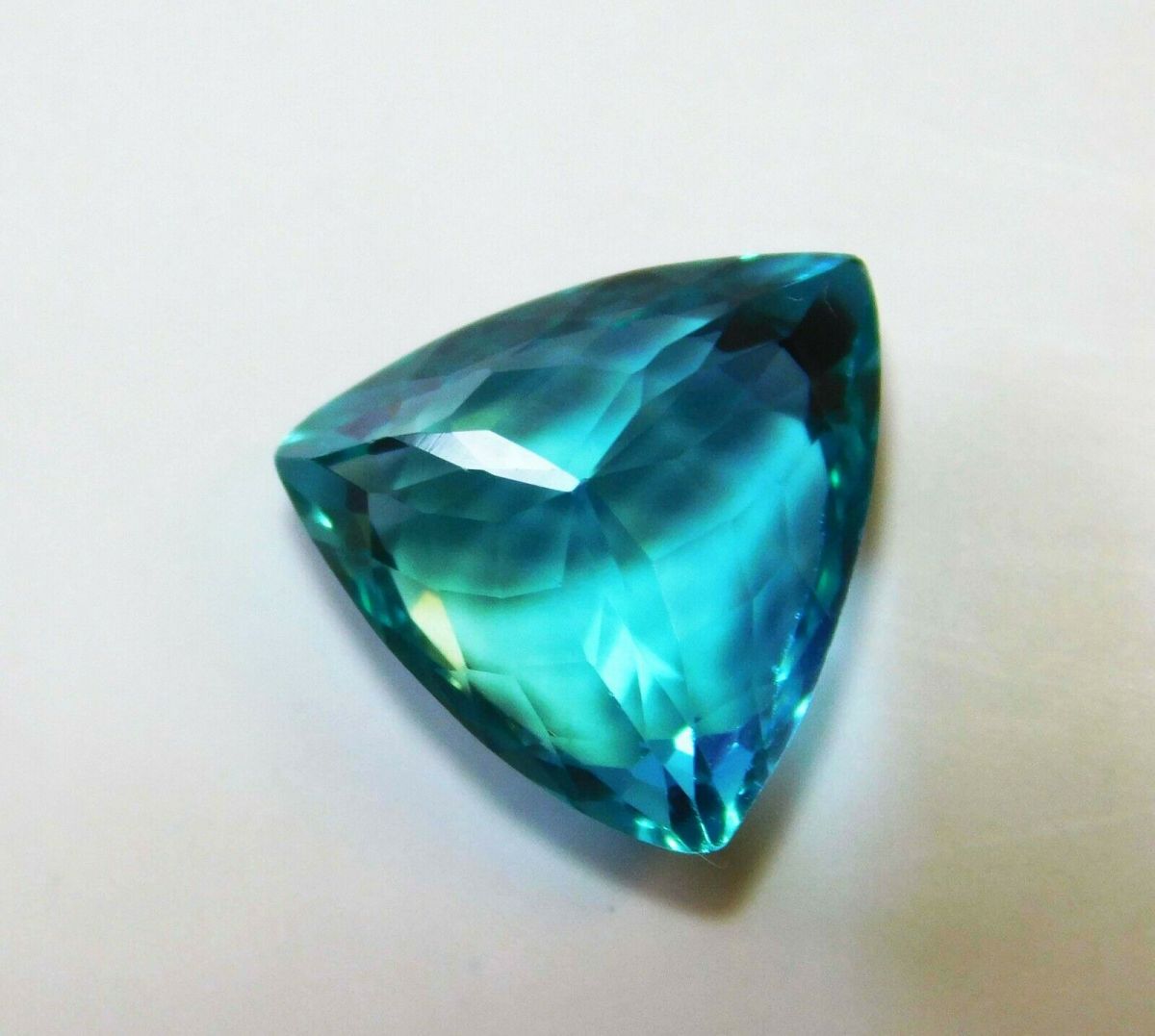 Certified Montana Sapphire 9.6 Ct Natural Loose Gemstone Blue Green Trillion Cut