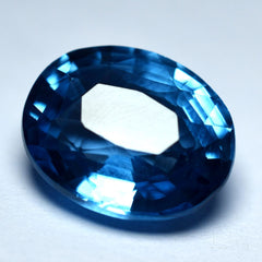 Top Quality A+ Blue Sapphire Brilliant Oval Cut 9.14 Ct Loose Gemstone CERTIFIED